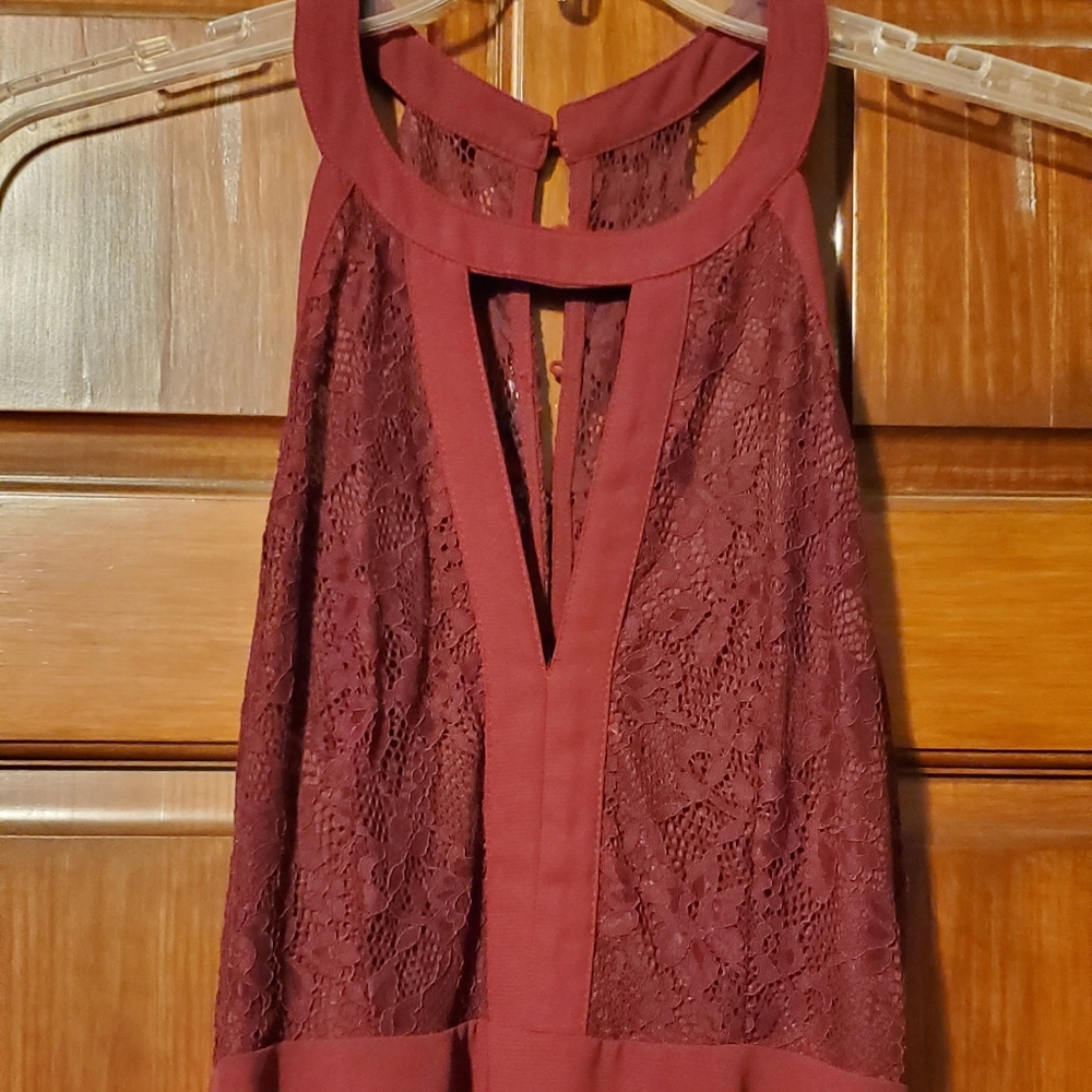 Maroon FitnFlare Dress